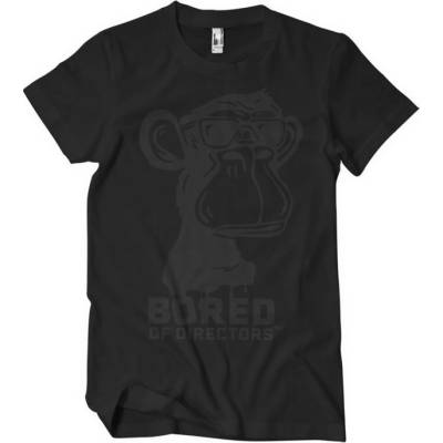 Bored Of Directors Logo black On black t-shirt