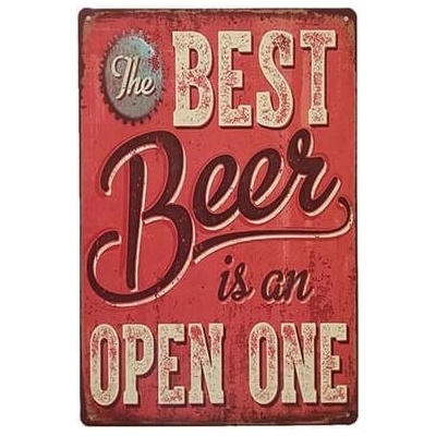 Ceduľa Best Beer Open One 40 x 30 cm