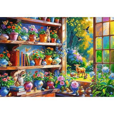 Trefl - Puzzle Spring morning in the orangery - 500 piese