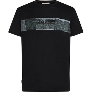 Icebreaker Men Merino 150 Tech Lite SS Tee Elevation Line Размер: L / Цвят: черен