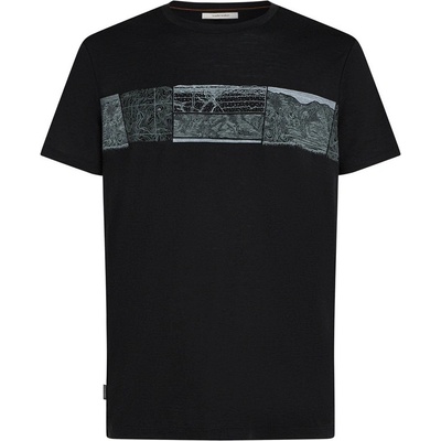 Icebreaker Men Merino 150 Tech Lite SS Tee Elevation Line Размер: L / Цвят: черен