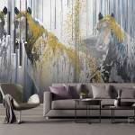 Art Gift Decor Фототапет Златни коне