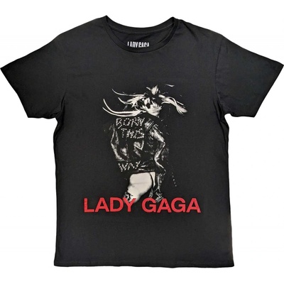 Lady Gaga tričko Leather Jacket čierne