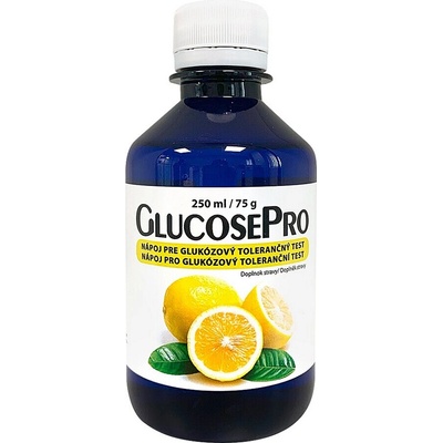 GlucosePro 75 g nápoj pro glukózový toleranční test citron 250 ml