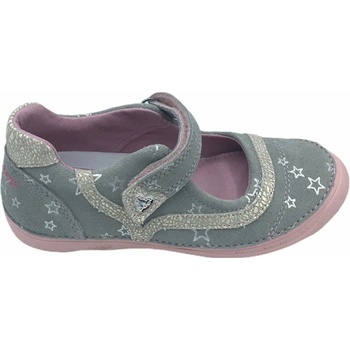 D.D.Step dětské kožené balerínky 046-978 šedé