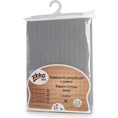 Kikko Bambusové prostěradlo s gumou XKKO BMB Bílé 60x120
