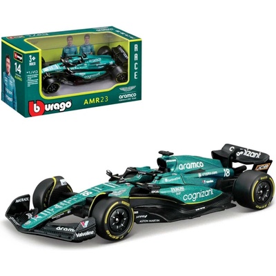 BBurago Model Aston Martin F1 AMR23 18 Lance Stroll 2023 1:43