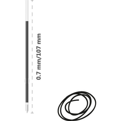 Milan Náplň gelová MILAN Dry Gel 0.7 mm černá 446026