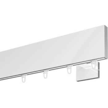 Marcin Dekor Garniža Top Line biela lesklá jednoduchá 160 - 600 cm