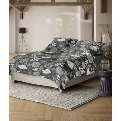 Irisette luxusné flanelové obliečky MERAN 8687-11 GRAU 140x200 70x90