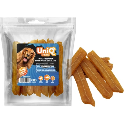 UNIQ PETS multivitaminové filety z batátu z tresky 500 g
