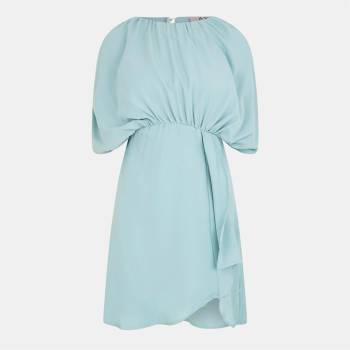 AX Paris Рокля AX Paris Duck Egg Batwing Gathered Top Mini Dress - Duck Egg