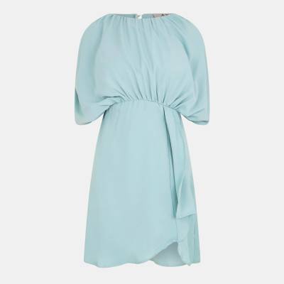 AX Paris Рокля AX Paris Duck Egg Batwing Gathered Top Mini Dress - Duck Egg