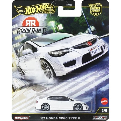 Mattel Hot Wheels prémiové auto Car Culture '07 HONDA CIVIC TYPE-R JBK53