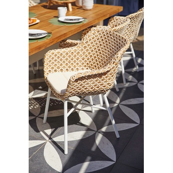 Hartman lounge Delphine křeslo z umělého výpletu honey