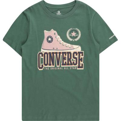 Converse Тениска зелено, размер l