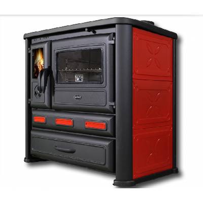 TIM SISTEM TIM SISTEM, sporák na TP ALMA MONS ECO 6 kW, pravý, červený