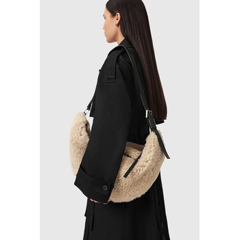 AllSaints Кожена чанта AllSaints LUNA в бежово W217XD (W217XD)