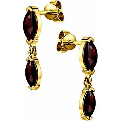 Zlaton Náušnice žluté zlato visací s kamenem 2cm 2.4g 000320705241