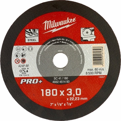 Milwaukee Rezný kotúč 180 x 3 mm 4932451493