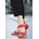 Erbil Shoes Дамски сандали с ток - Червени #371006 (371006_Червен)