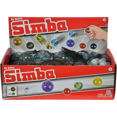 Skleněné kuličky v síťce 6 druhů 20DP