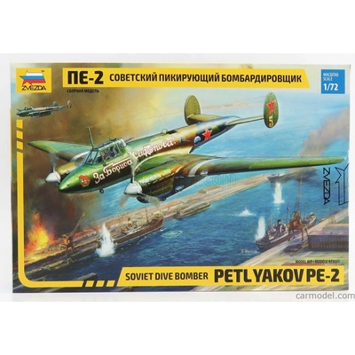 Zvezda Patlyakov Pe-2 Soviet Airplane 1939 1:72