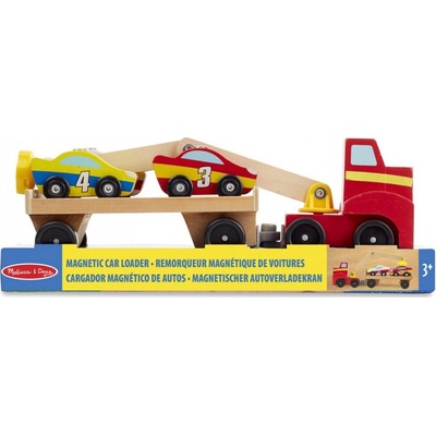 Melissa & Doug dřevěný magnetický nakladač aut