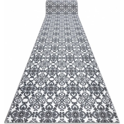 Najkoberce Argent kvety W4949 biely / sivý metráž 60 cm