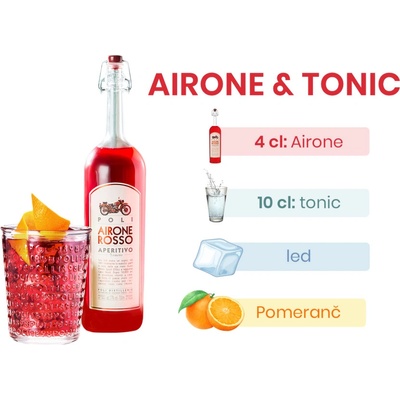 Jacopo Poli, Airone Rosso Aperitivo 17% 0,7 l (holá láhev)