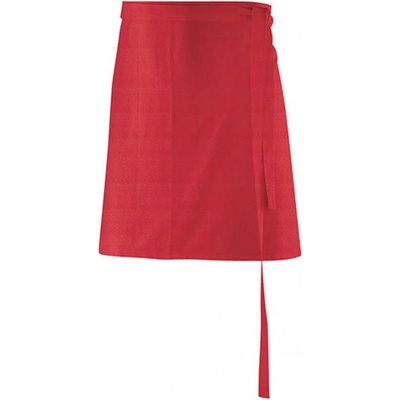 Exner Zástěra s látkovým pásem po celé délce 220 g/m Červená