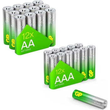 GP Batteries GP SUMMER PACK Алкални батерии Super AA x 12 бр. + Super AAA x 12 бр. + Fan- Вентилатор- GP BATTERIES