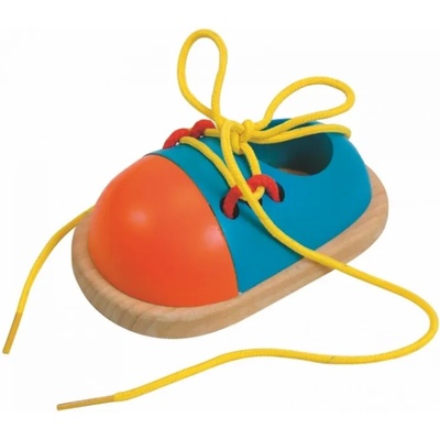 Woody Дървена играчка Woody - Обувка с връзки за връзване (90625)