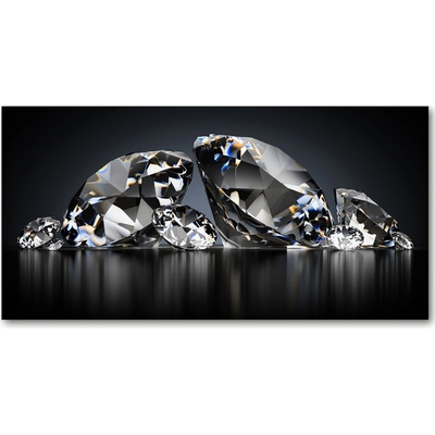 Foto obraz sklo tvrzené diamanty 100x50 cm