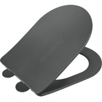 WENKO 26030100 - Тоалетно седало GALATI 46x36 см антрацит (WE0742)