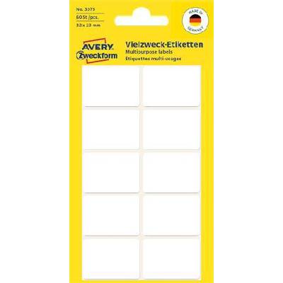 Avery-Zweckform Етикети, 32x23 mm, ръчно изписани, заоблени ъгли, AVERY ZWECKFORM, 60 етикета в опаковка 3075 (3075)