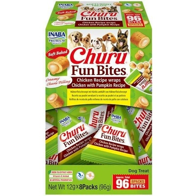 Churu Inaba Fun Bites Dog Snack kura & dyňa 8x 12 g