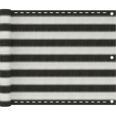 Vidaxl Balkónová zástěna HDPE 75x600 cm antracitová a bílá
