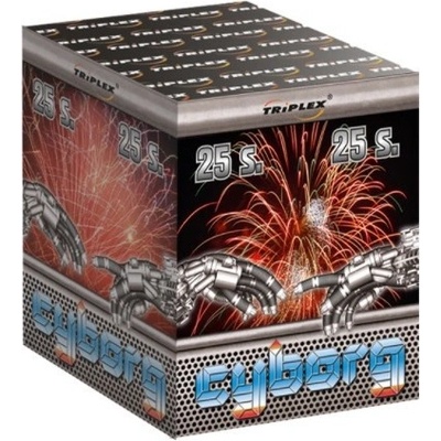 Triplex Ohňostroj CYBORG baterie 25 ran TXB053