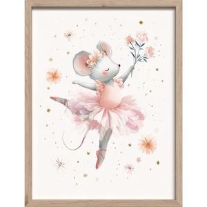 Styler Детска картина 30x40 cm Mouse Ballerina - Styler (OB-14968)