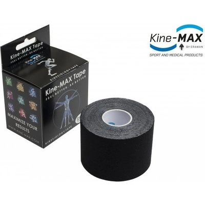 KineMAX Kinesiologický tejp MAX Tape Classic černý 5 x 5 cm