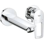 GROHE BauLoop - Скрита смесителна батерия за умивалник с корпус, монтаж с 2 отвора, хром 20289001 (20289001)