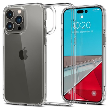 Image 1 of Spigen Crystal Hybrid Case - хибриден кейс с висока степен на защита за iPhone 14 Pro (прозрачен)