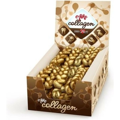 COBBYS PET AIKO Collagen Vianočka M kačica a hovädzie 8-9 x 4-4,5 cm 28-32 g