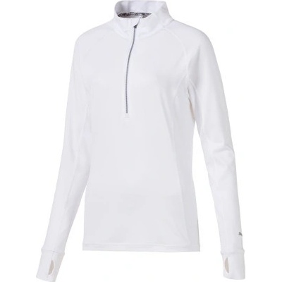 Puma dámská golfová mikina Rotation Quarter Zip bílá