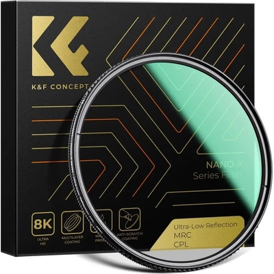 K& F Concept 95 mm CPL филтър 0.1% Ultra-low Reflection Nano-X Series
