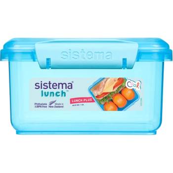 Holmes Products (Europe) Limited Кутия за обяд Sistema Lunch Plus с разделени части 1.2 л, синя