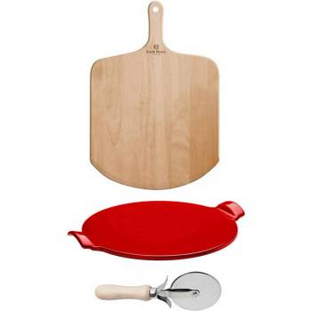 Image 1 of Emile Henry Червен комплект от 3 части за пица emile henry