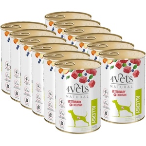 4Vets NATURAL 4Vets Алергия при кучета 12x400 г