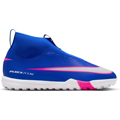 Nike Юношески футболни стоножки Nike Zoom Mercurial Superfly 10 Academy Junior Astro Turf Football Boots - Blue/Wht/Pink